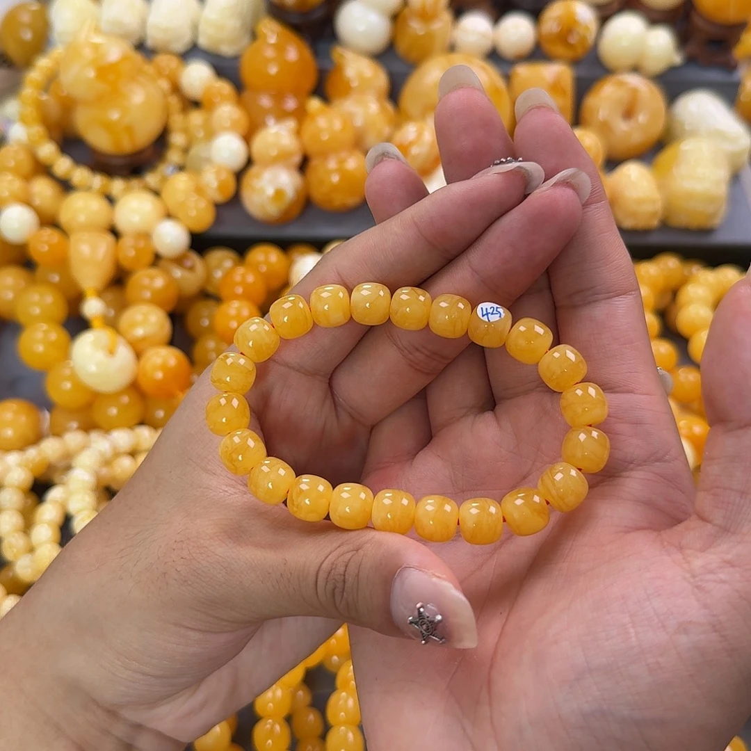 蜜蜡未镶嵌珠宝奇石同料10mm