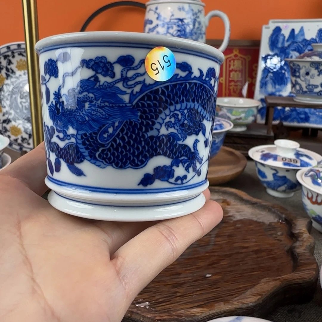 瓷片景德镇手绘青花瓷器515