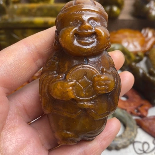 蛇纹石玉未镶嵌颈饰71