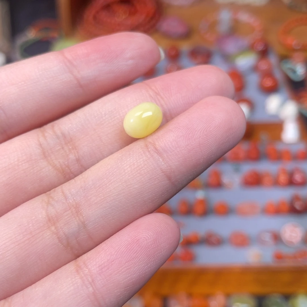 和***竹裸石蜜蜡未镶嵌小枣珠