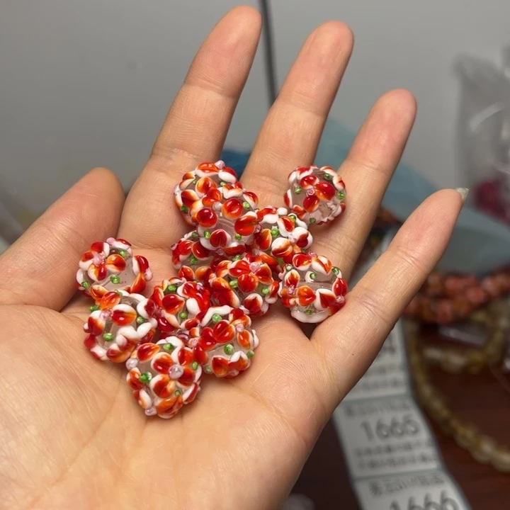 琉璃非金属11号花珠一颗，喊我选