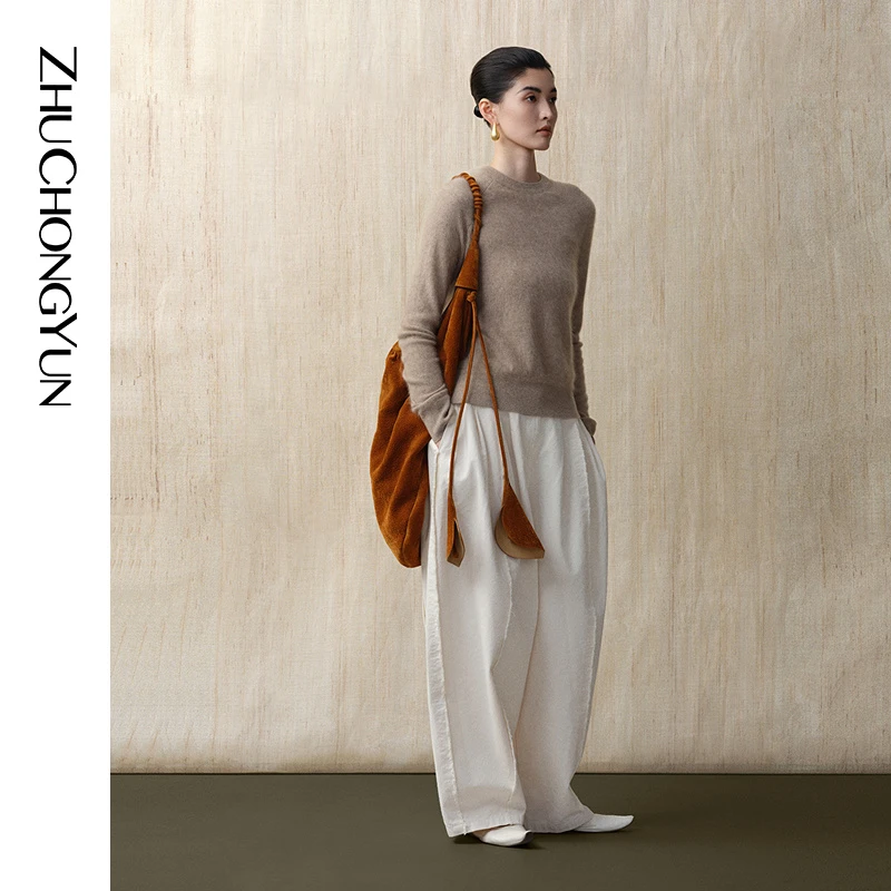 ZHUCHONGYUN冬休闲简约毛针织衫C1DE4864M