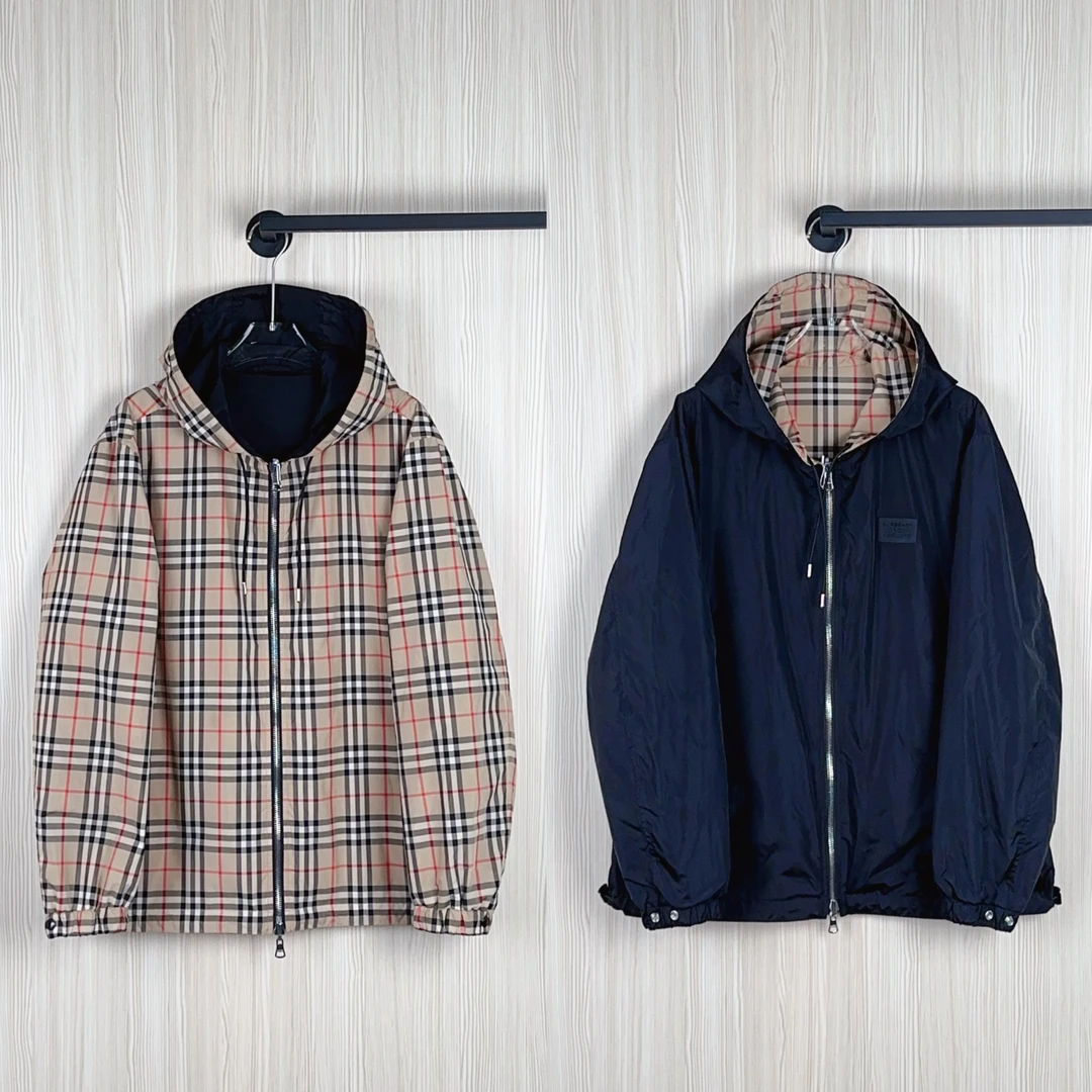 99新 BURBERRY/博柏利 双面外套 安洁利严选/尺码XL /GSH0839