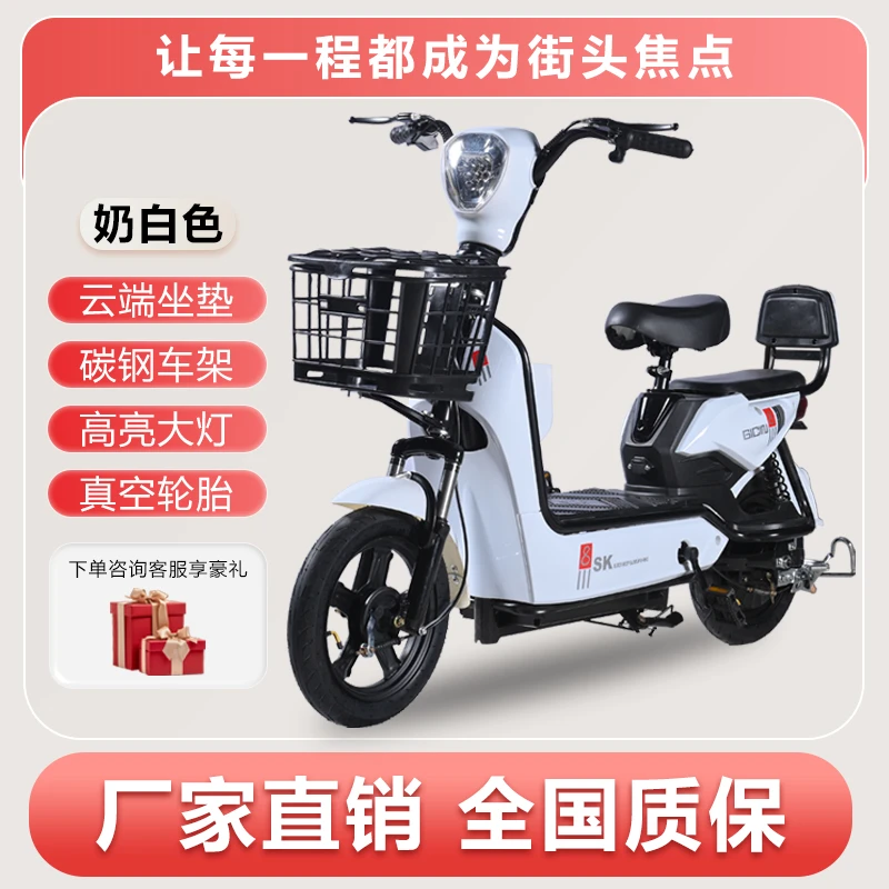 2025新国标电动自行车成人男女款代步两轮双人电瓶车锂电池