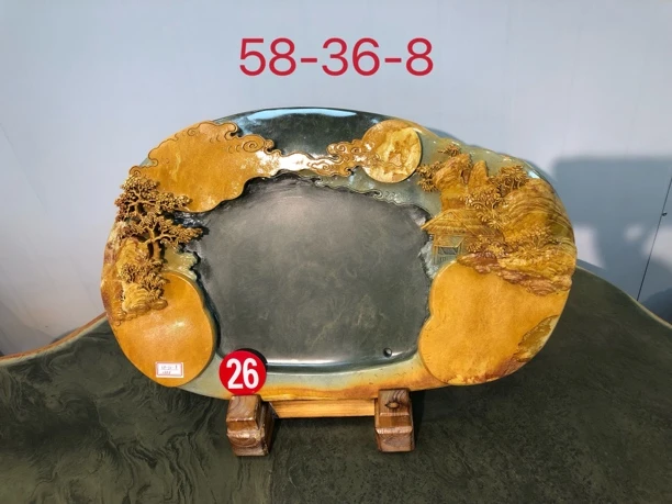 精品金包玉小茶海，摆件