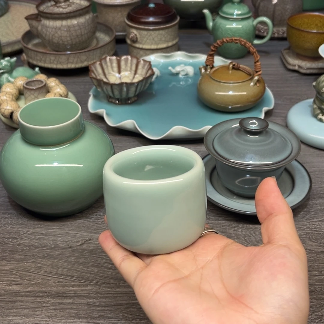 陈卫武 粉青 扳指杯