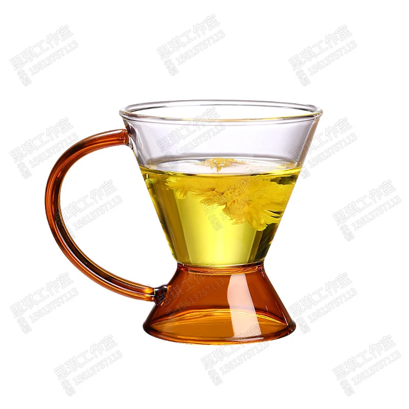 北欧风高硼硅玻璃茶壶可作咖啡壶丹麦琥珀款式茶壶