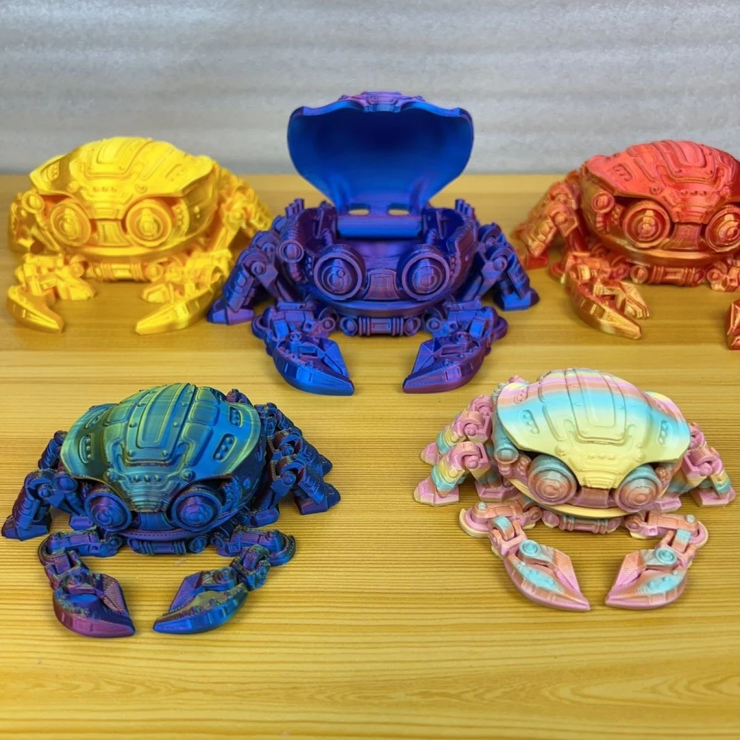3D打印机械螃蟹 儿童玩具