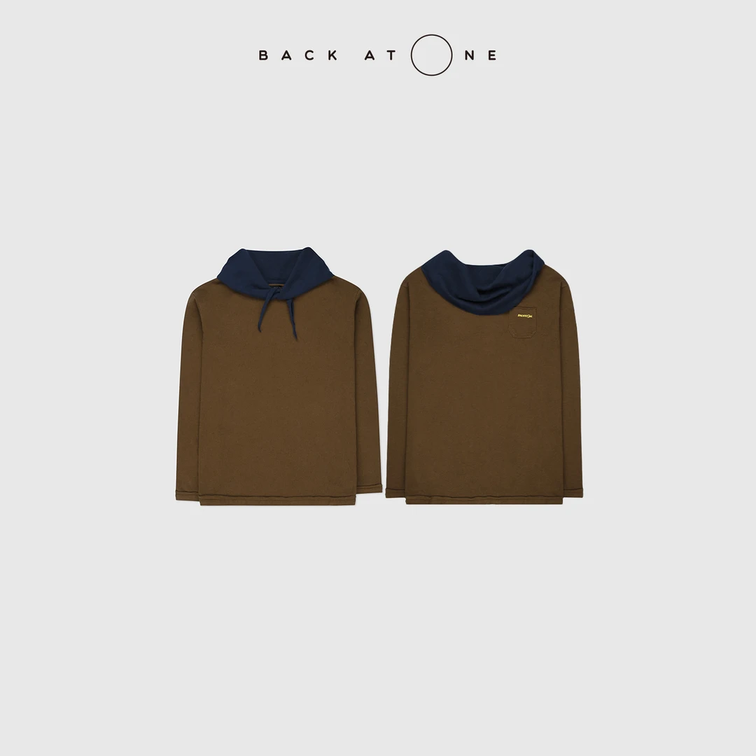 BACKATONE“松林蓝天”随性正反两穿质感巧思长袖T BFF-1BA689K-K