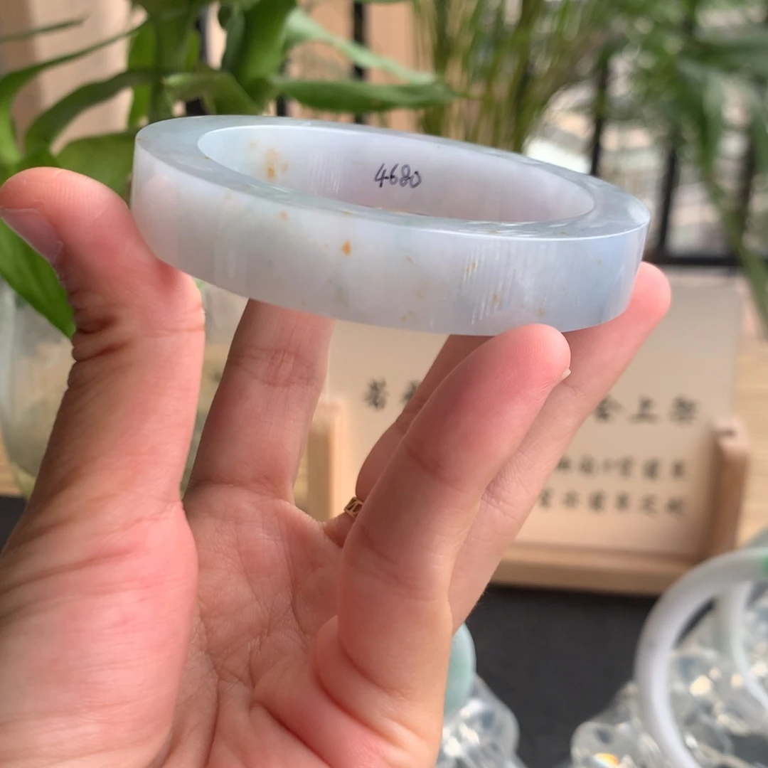 定制翡翠手镯未镶嵌56-57