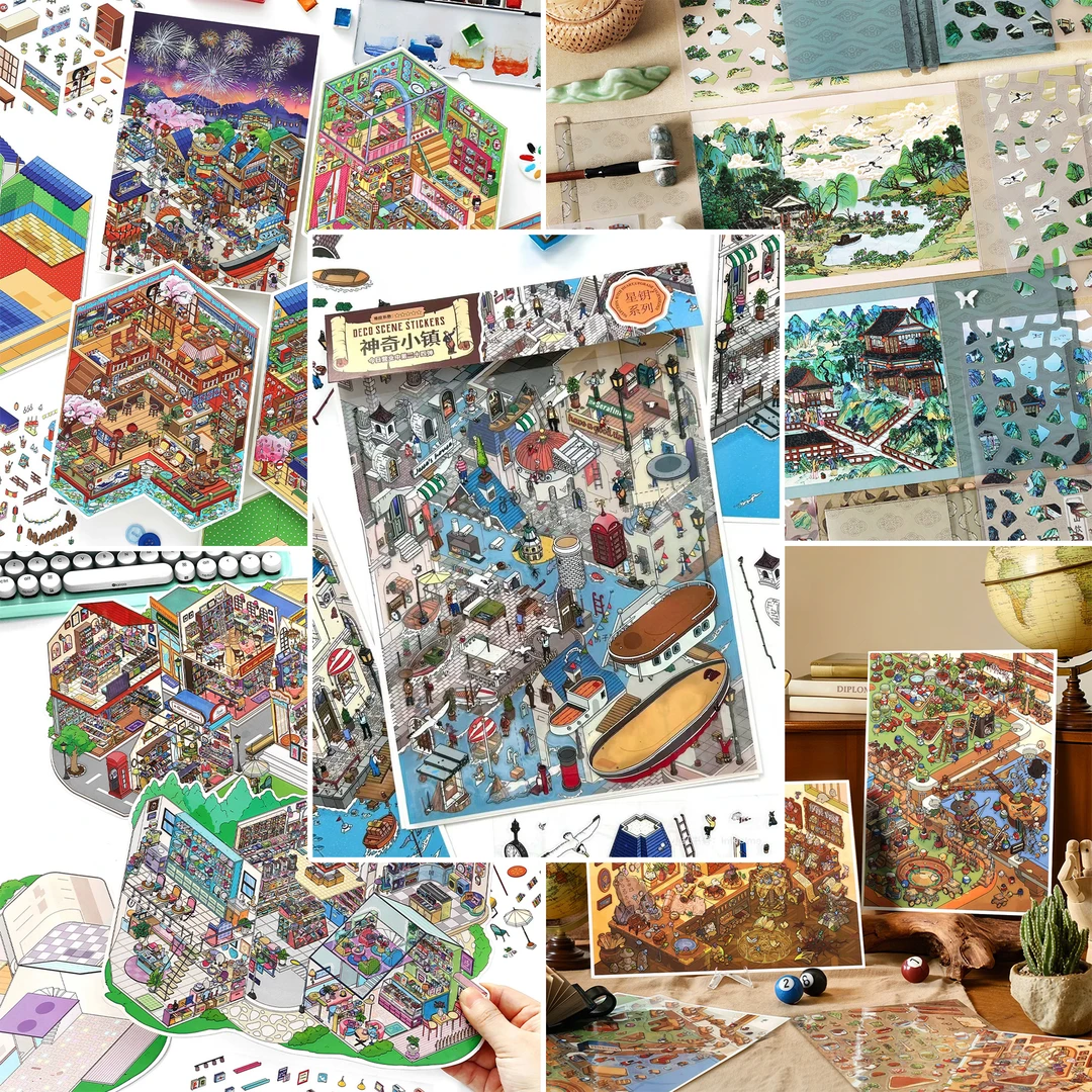 infeel.Me今日营业中22.0-24.0我的小屋12.0造景贴纸微缩场景贴画