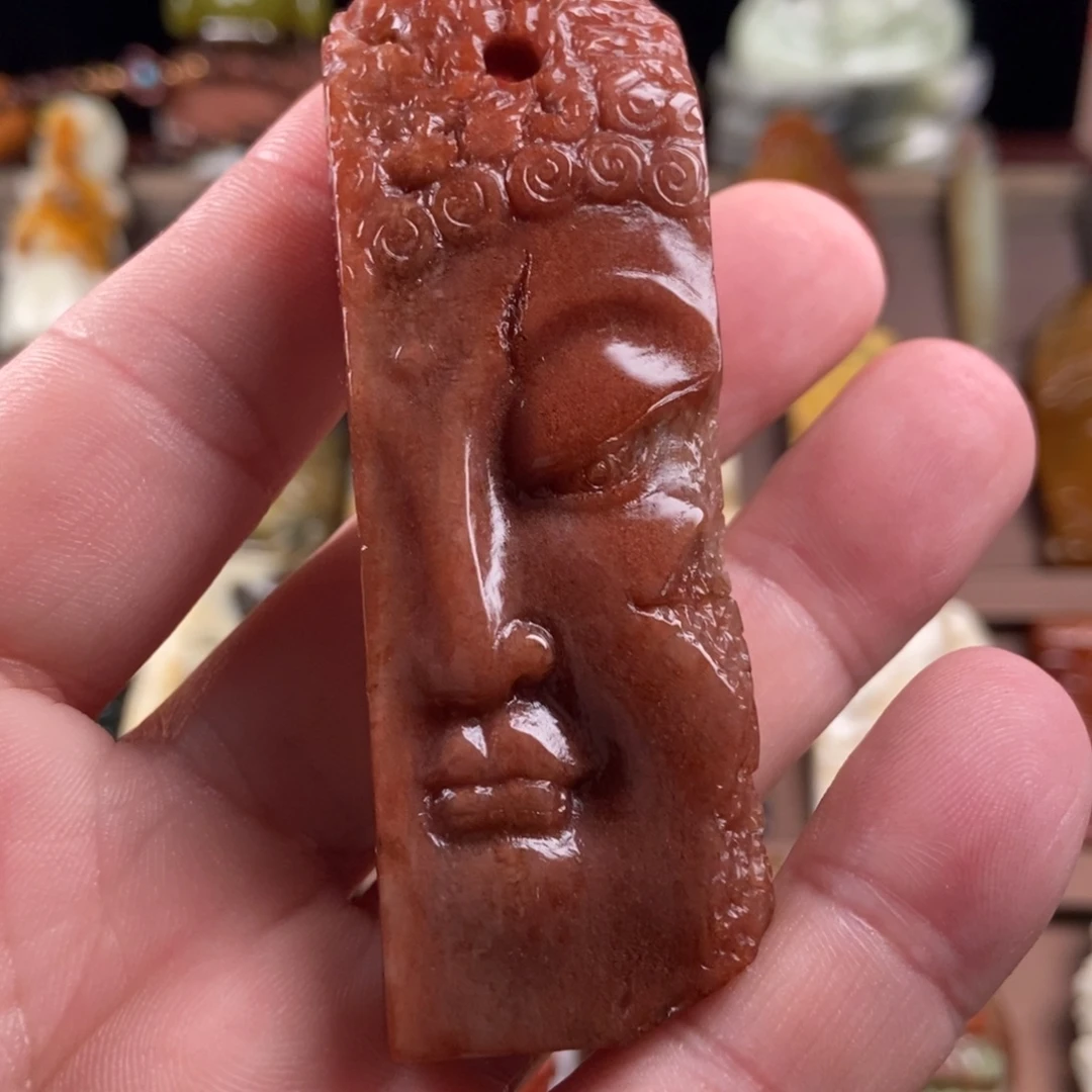 未镶嵌岫玉手把件
