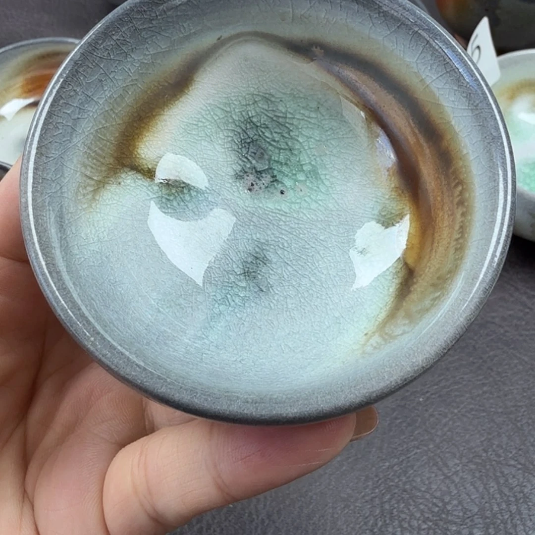 手工手作柴烧主人杯