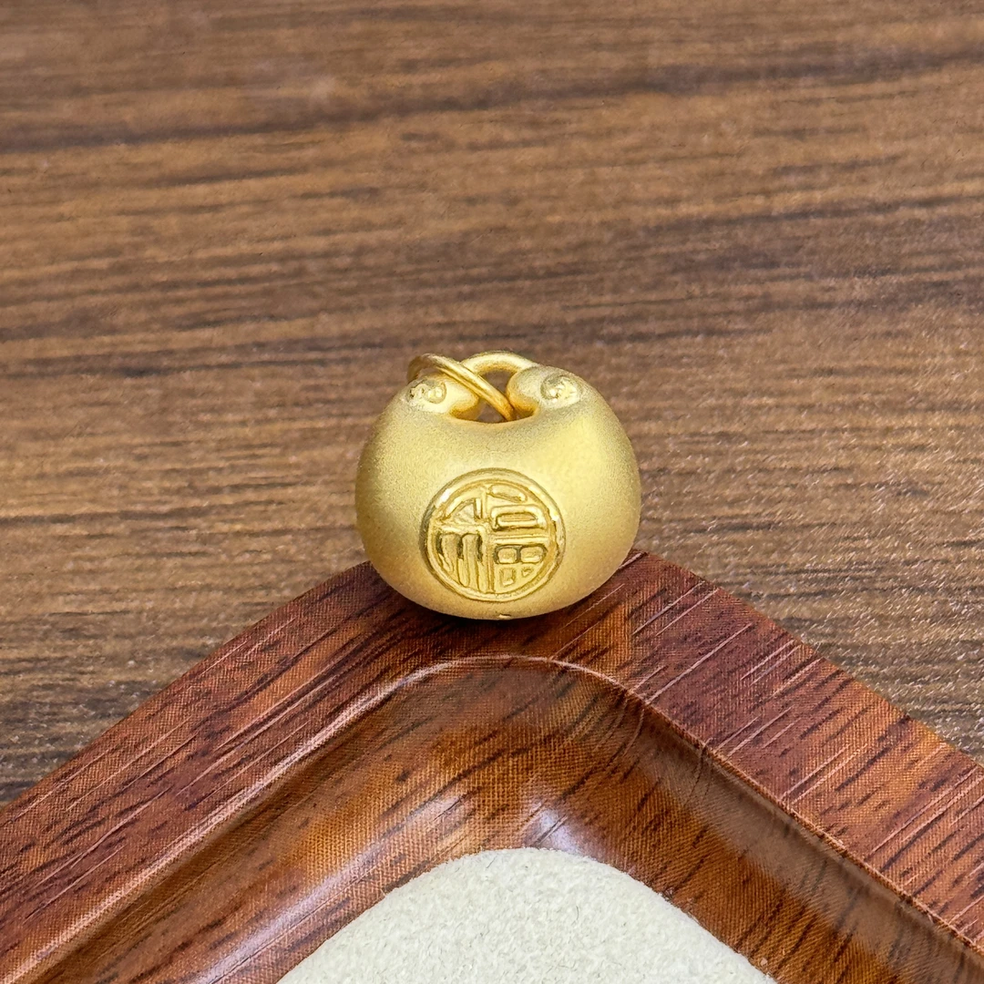 水贝黄金足金999大胖福吊坠DP2215