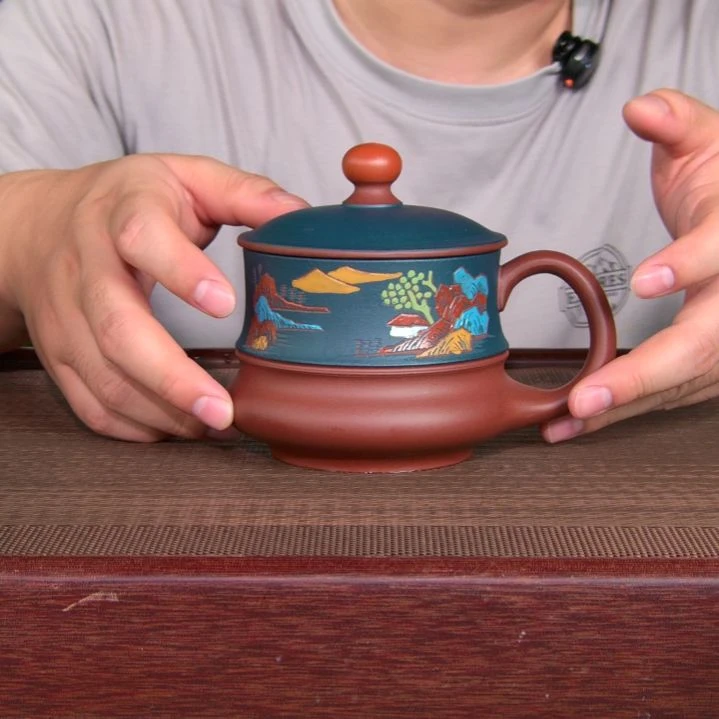茶杯紫砂高货放漏