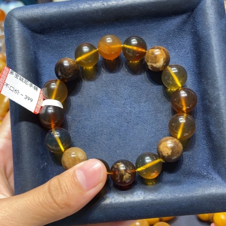 未镶嵌琥珀手链蜜蜡