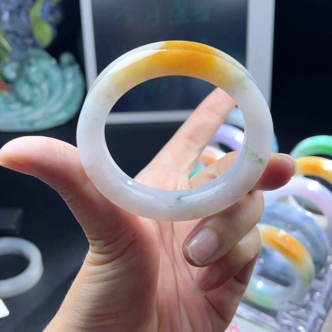 定制翡翠未镶嵌天然翡翠手镯定制