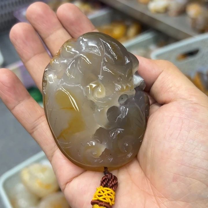 玛瑙/玉髓吊坠(不含链)未镶嵌