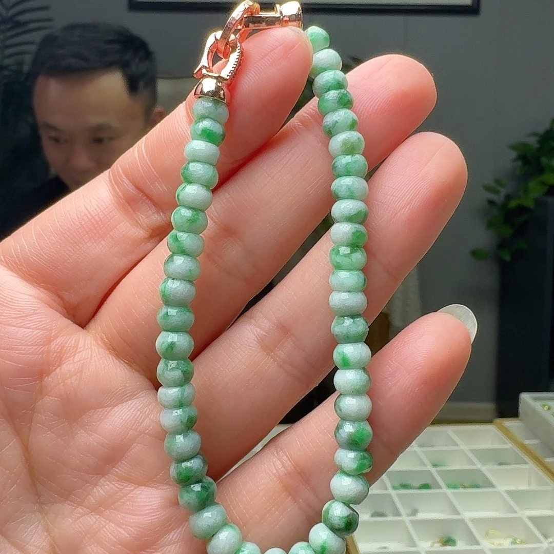 翡翠未镶嵌手链天然