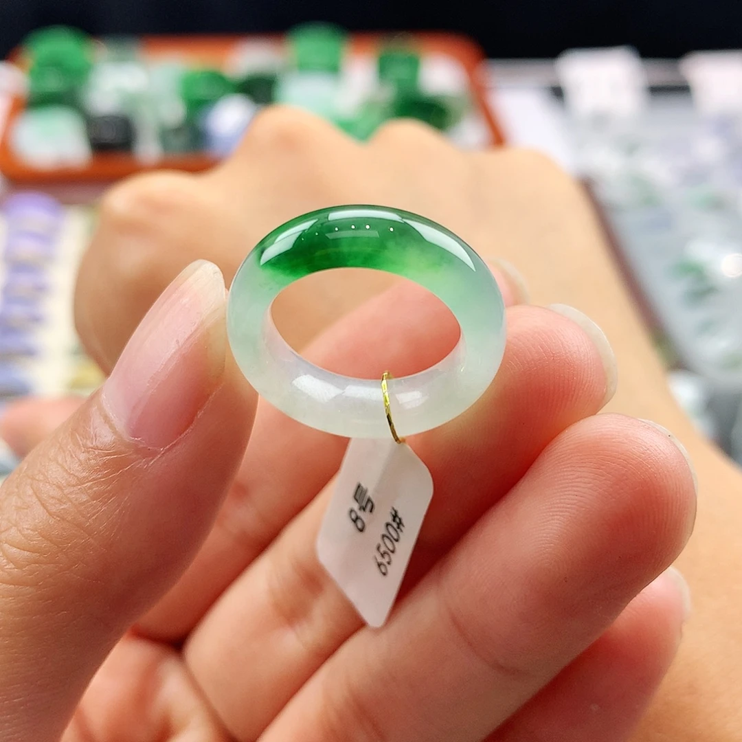 未镶嵌戒指翡翠8号