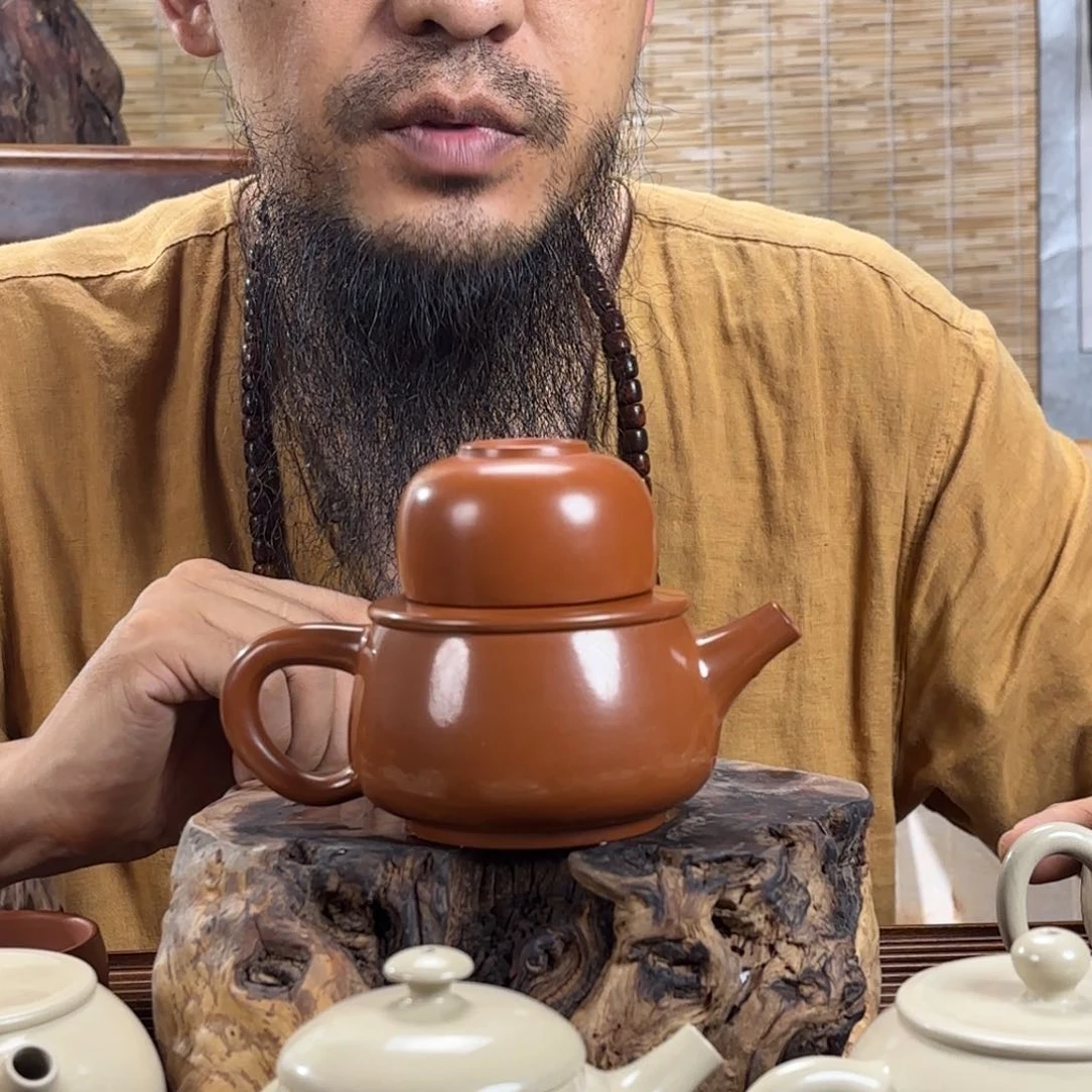 杯建水紫陶手工壶