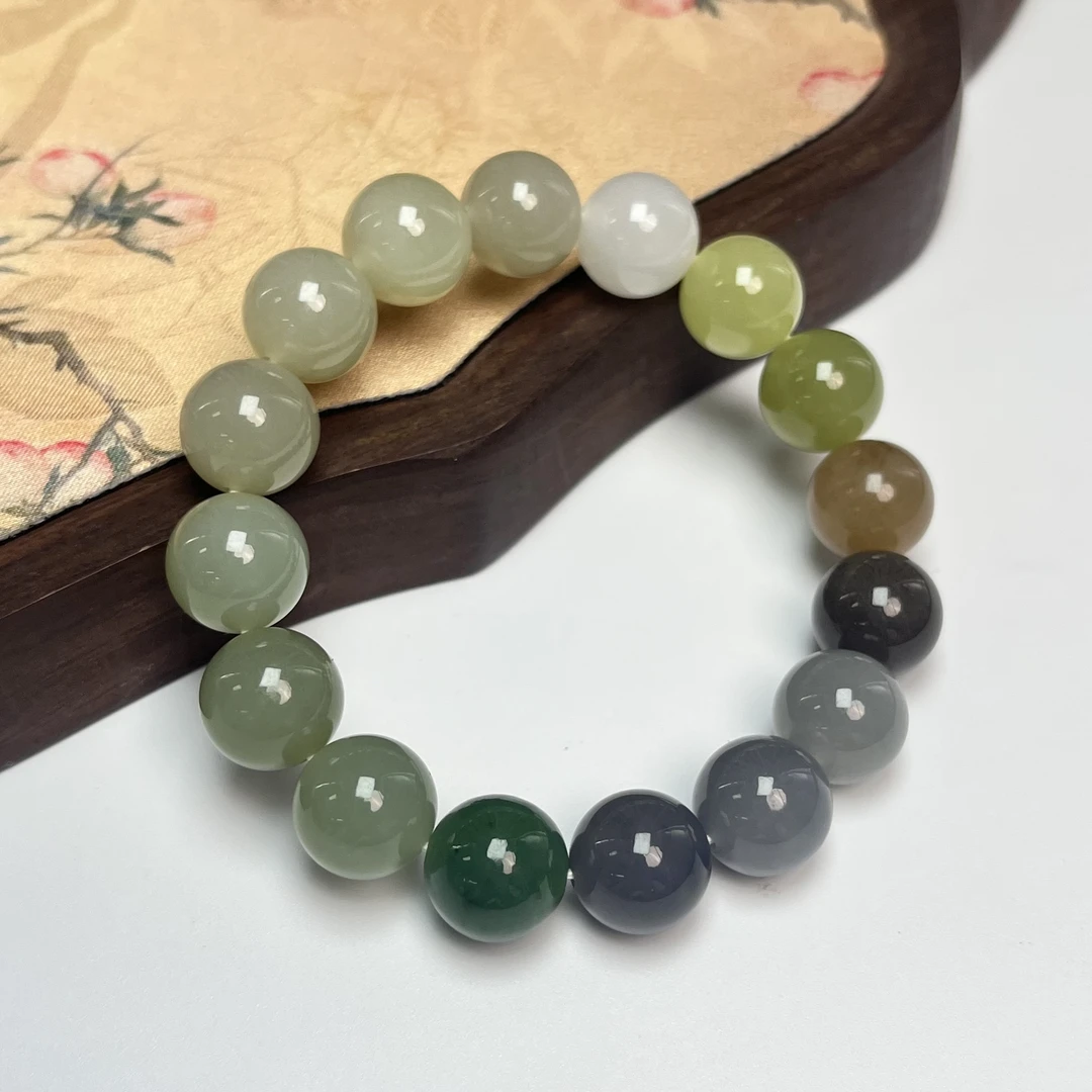 【午阳鉴宝】和田玉手串串珠WY-PAE0295多样性发一件