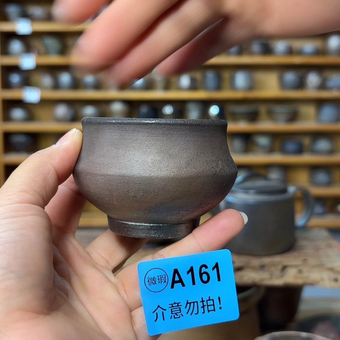 坭兴陶柴烧全手工原矿泥料杯80毫升