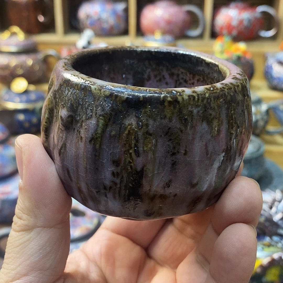 粗陶志野柴烧茶器