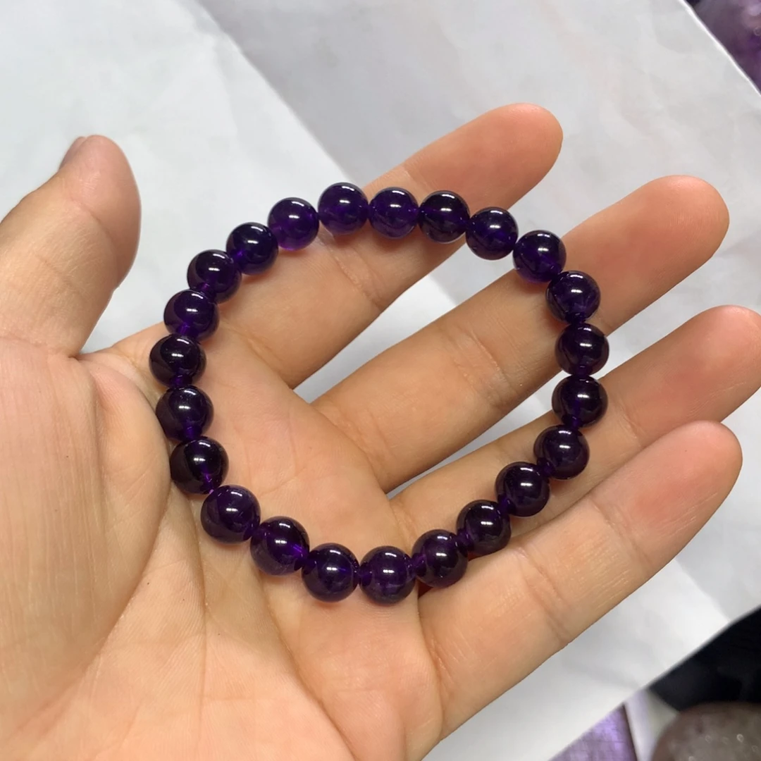 未镶嵌手链紫晶水晶