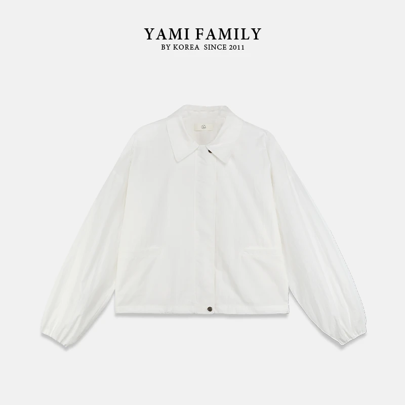 【抹茶奶泡】YM-WT-2345 春短款秋季女外套长袖百搭简约纯色设计