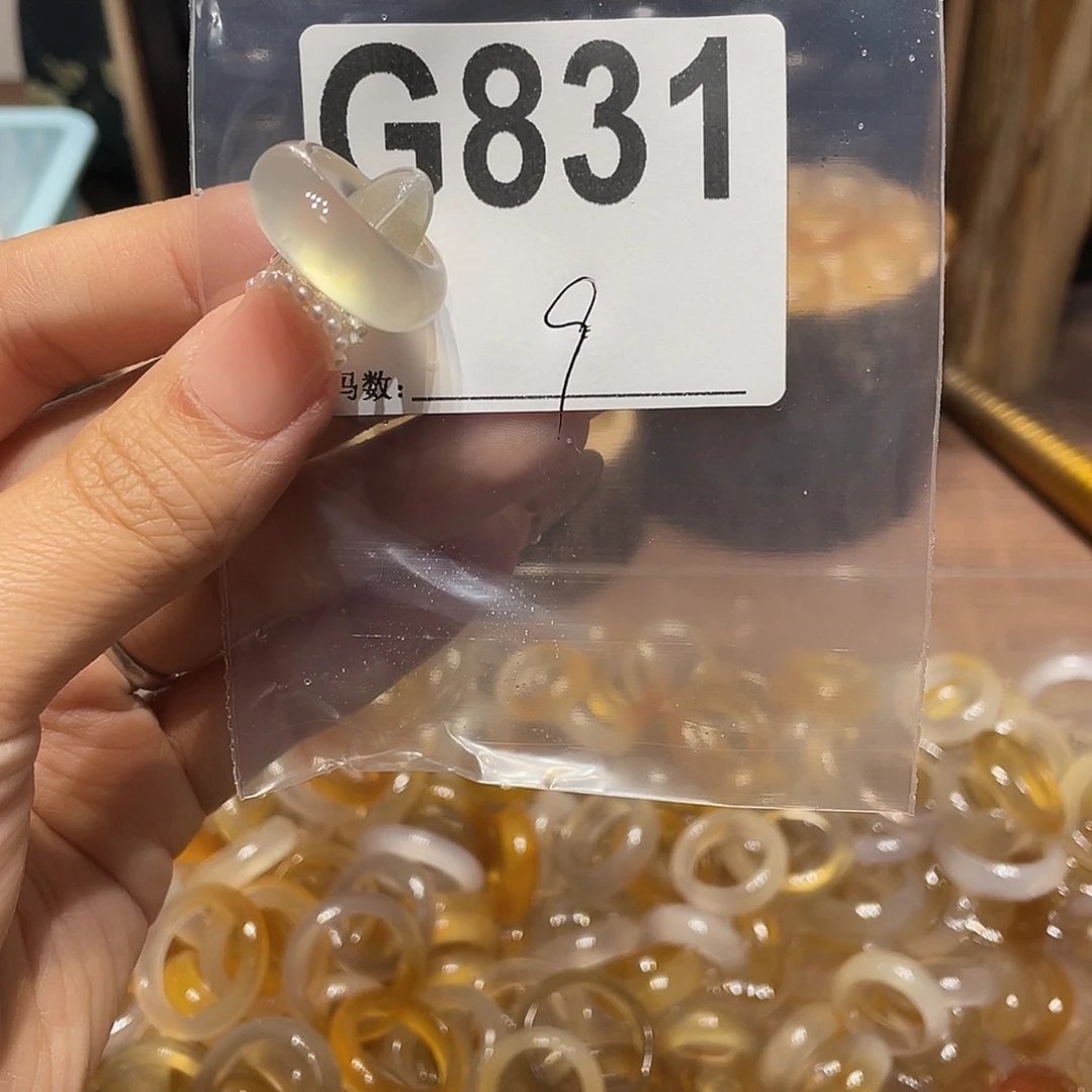 玛瑙/玉髓未镶嵌戒指831
