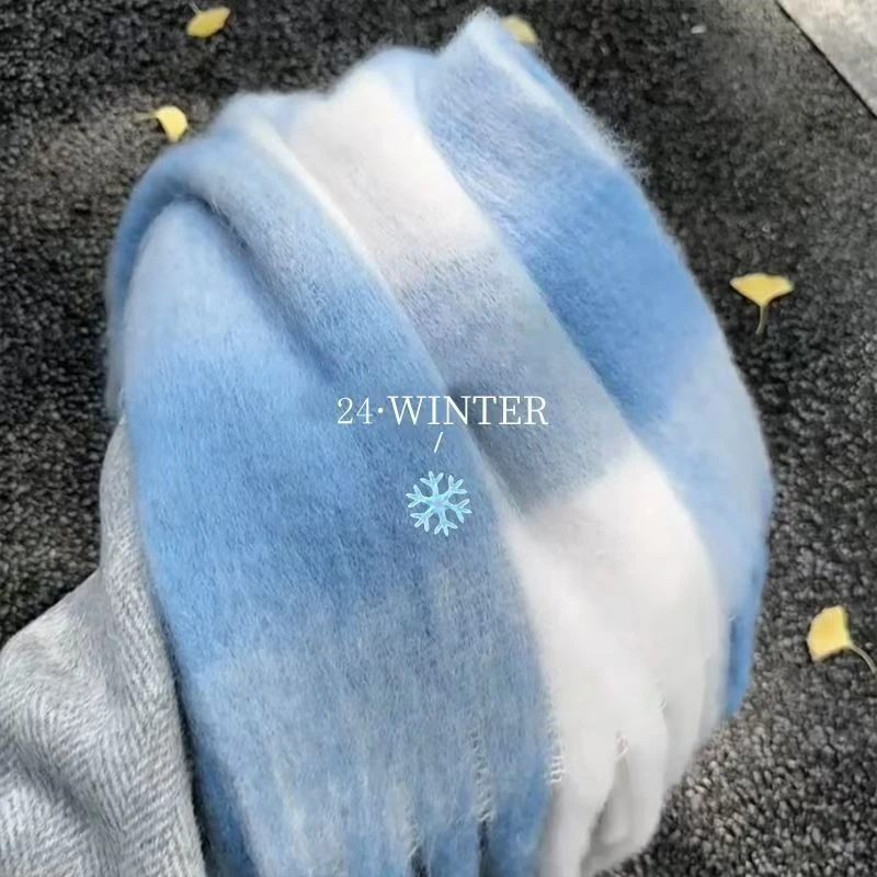 格子围巾女冬季韩系高级感加厚保暖围脖情侣百搭披肩护颈护肩