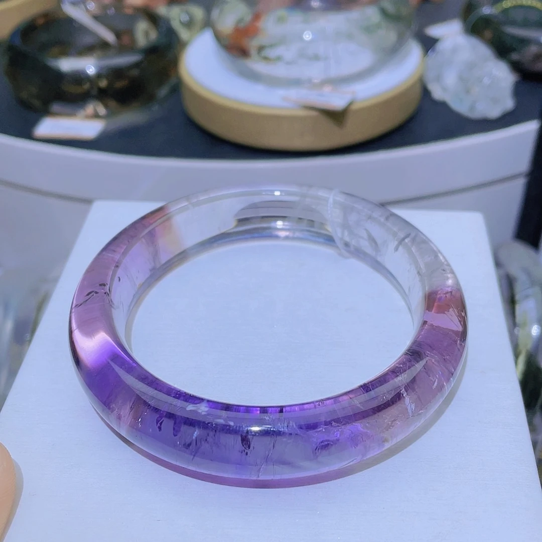 水晶手镯未镶嵌天然乌拉圭紫水晶手镯59