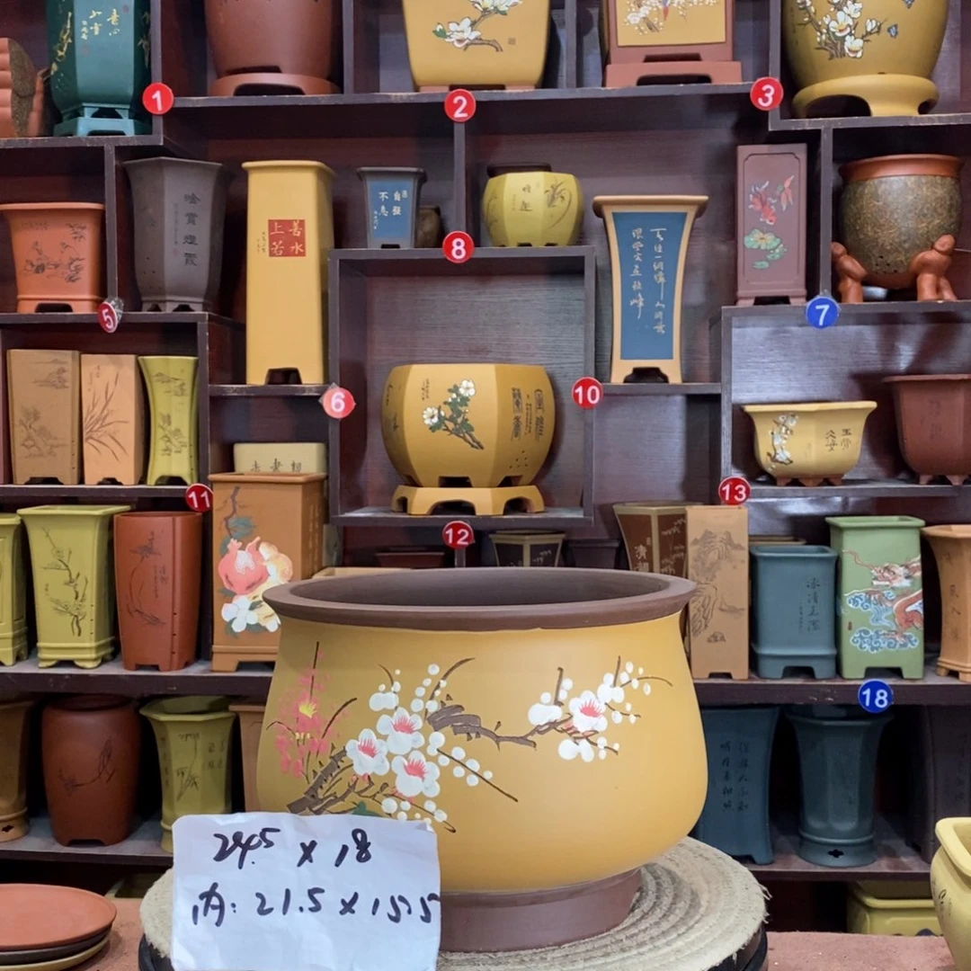 紫砂艺术紫砂花盆