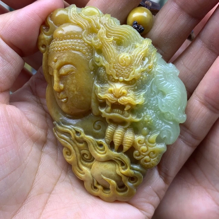 【闪购商品】岫岩河磨玉（透闪石质玉）吊坠未镶嵌?****?