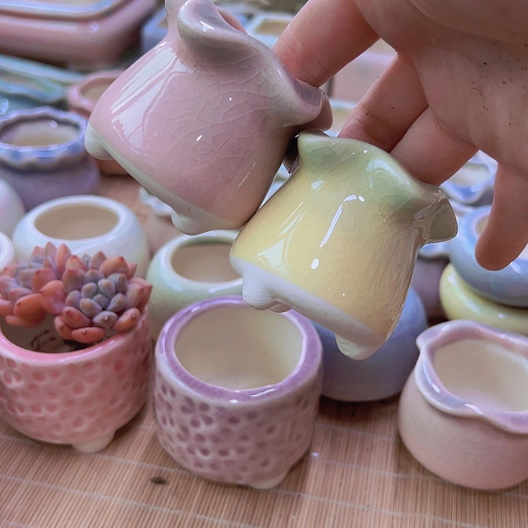 陶瓷花盆当场满12包邮