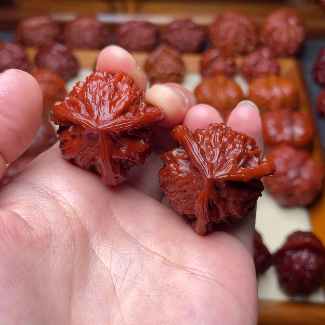 吊坠文玩核桃文玩核桃 手把件 盘山三棱