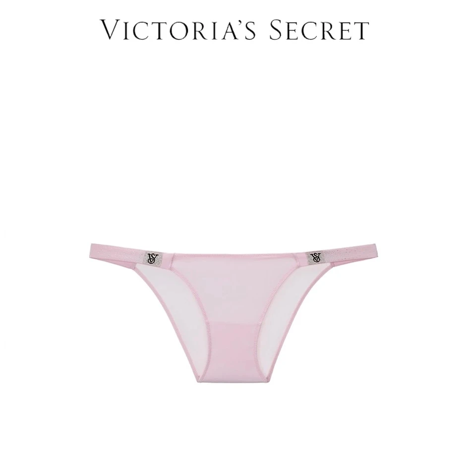 【维密·水钻渐变低腰内裤】水钻Logo低腰比基尼内裤