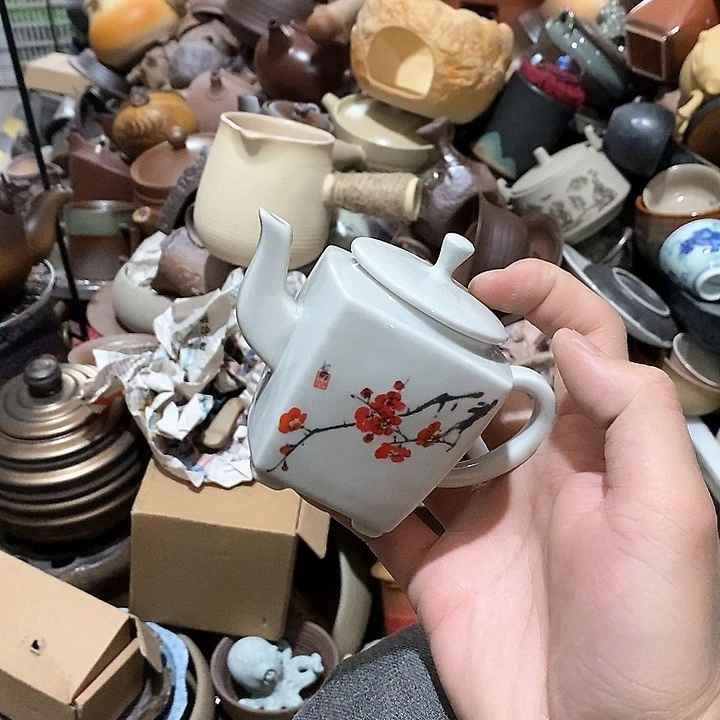 瓷片荷花绽放了我想去了一个多礼拜