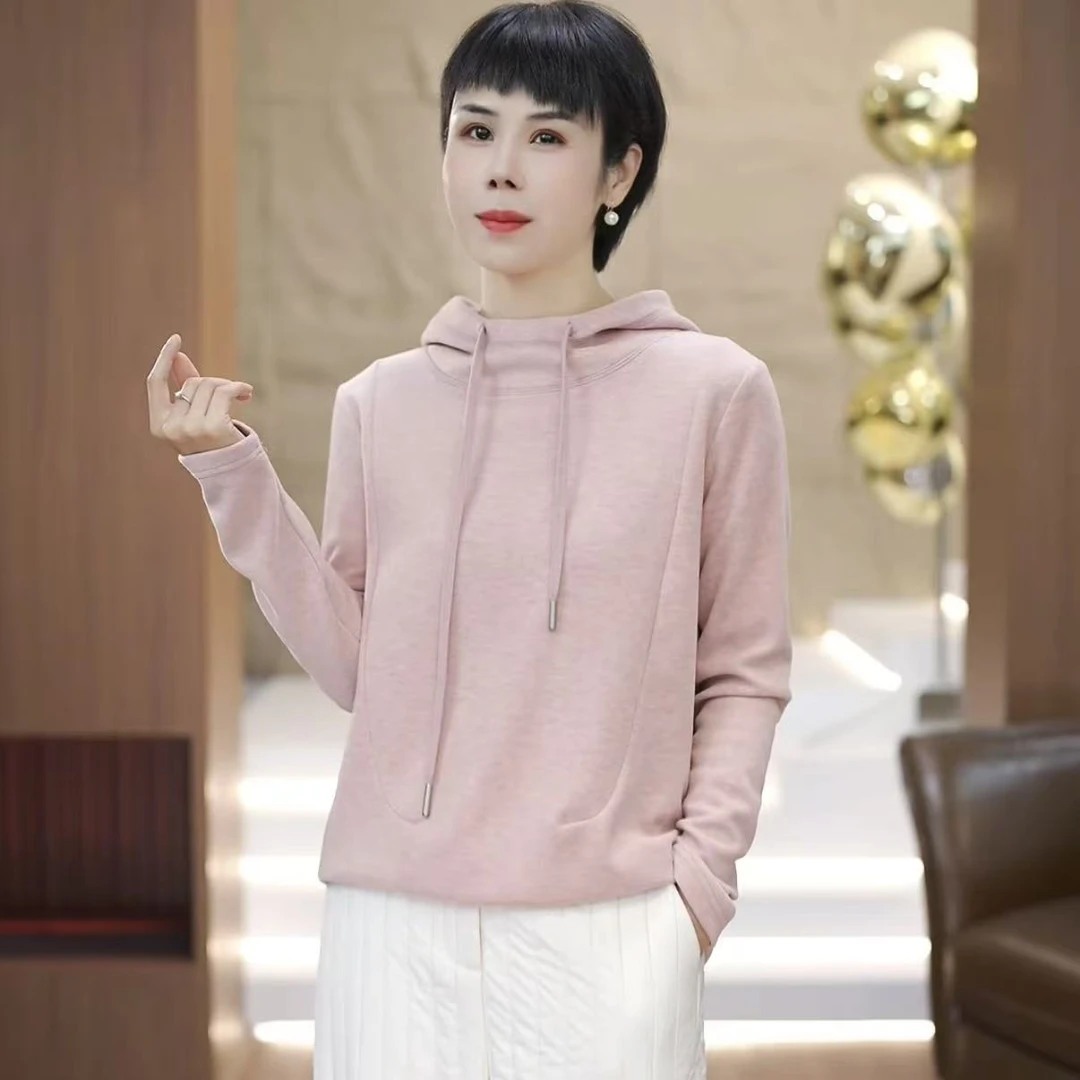 【渲渲推荐】ZY-6776冬季休闲百搭抽绳带帽卫衣