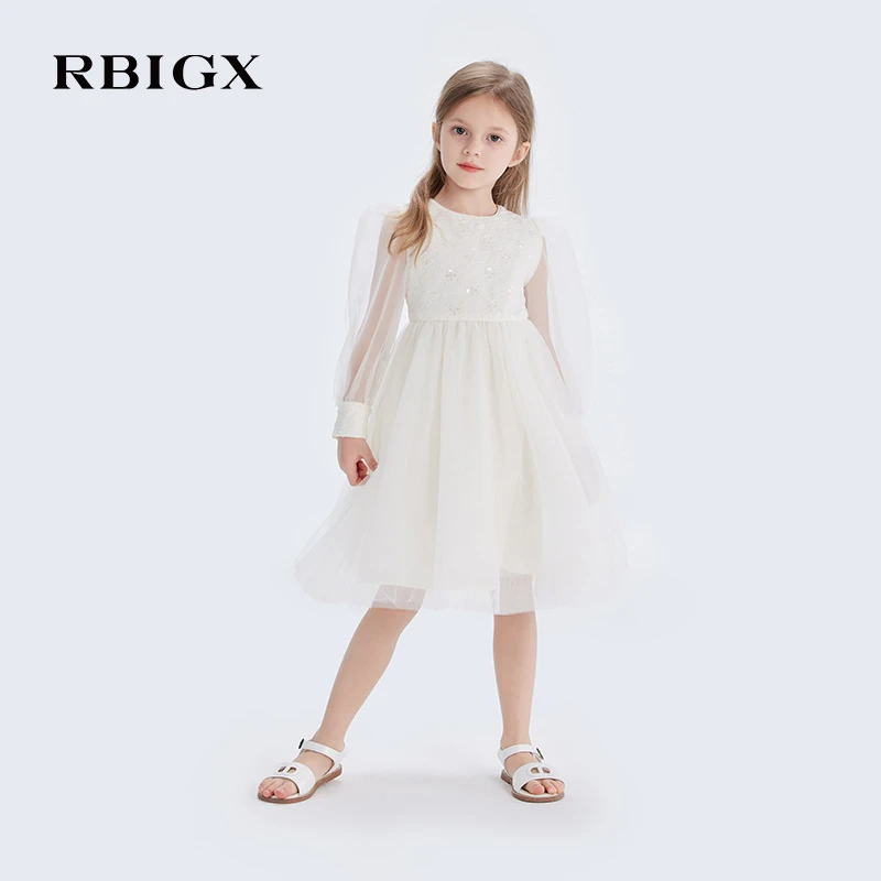 RBIGX瑞比克童装新款潮流可爱女童连衣裙儿童公主裙
