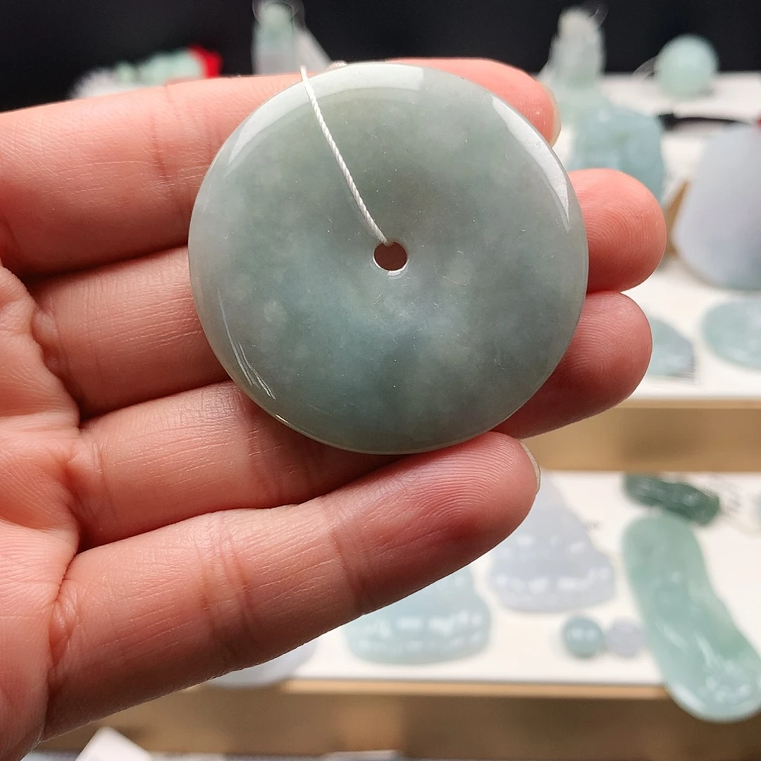 翡翠未镶嵌吊坠(不含链)13平安扣
