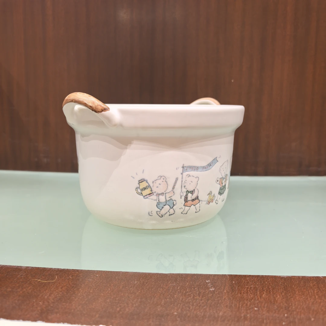 景德镇珍宝2.25升砂锅2013彩色小熊