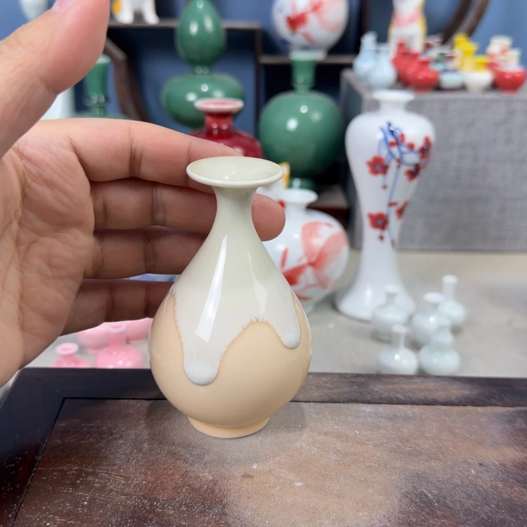 陶瓷手工小花器摆件