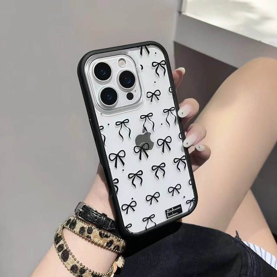 满屏蝴蝶结适用苹果17promax手机壳iPhone16华为vivo小米15oppo套