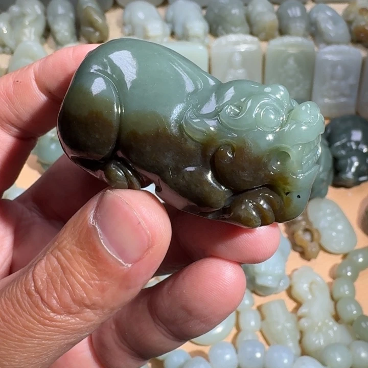 孤***鸿和田玉未镶嵌挂件