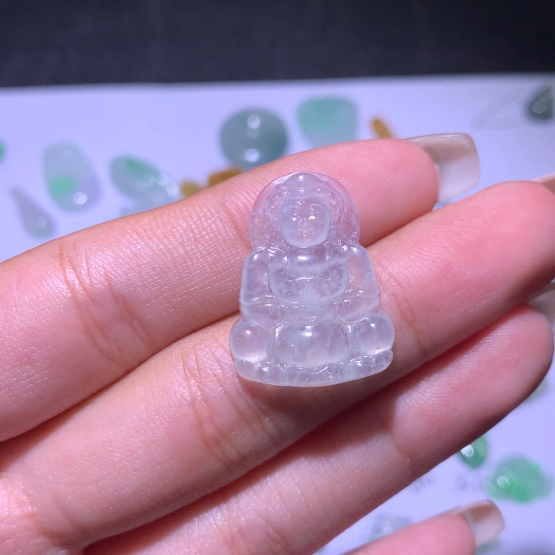 翡翠未镶嵌吊坠(不含链)观音