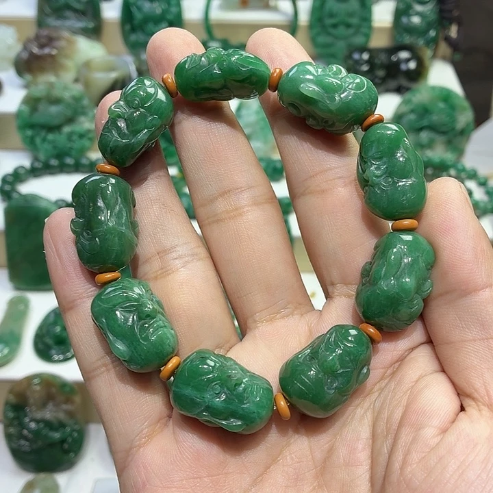 独山玉未镶嵌手串