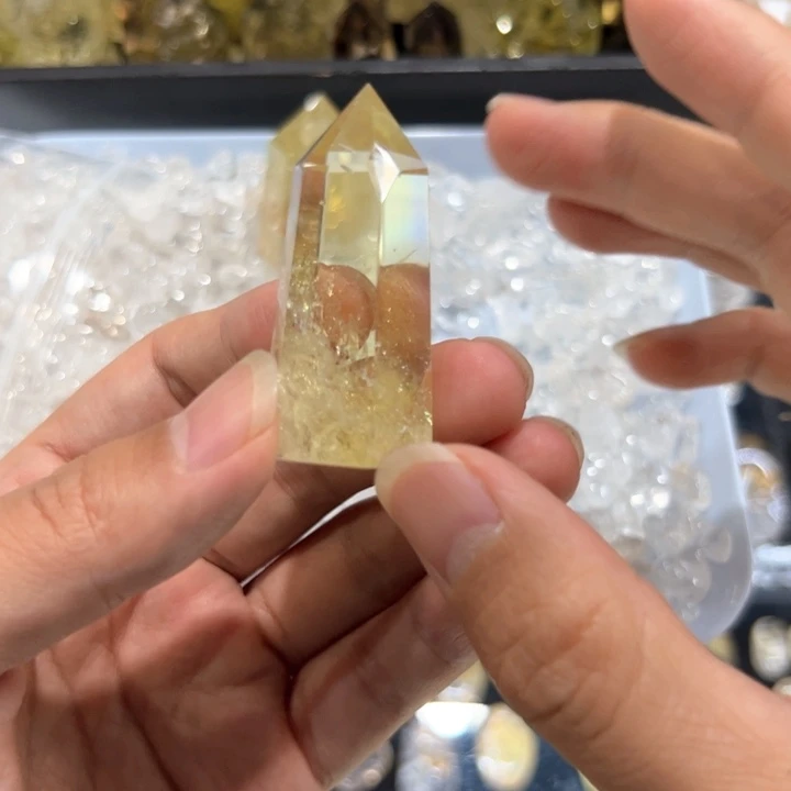 用***7大理石磁石水晶柱子