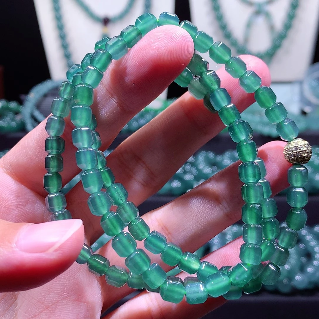 翡翠未镶嵌手链天然a货翡翠5+